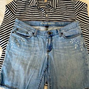 Eddie Bauer Denim Blue Soft Jean Shorts